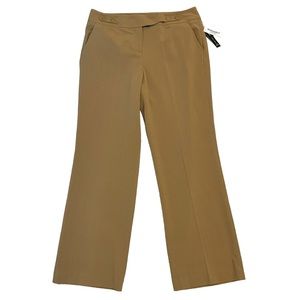 Larry Levine Sport Stretch Slacks in Bark Sz 16 Office Business Wear